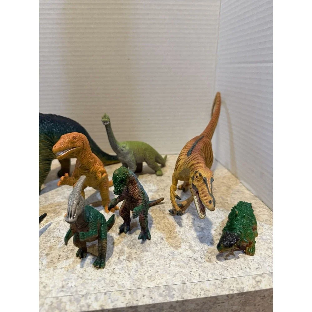Vintage UKRD Museum Line Dinosaur Lot 13pc Brachiosaurus Stegosaurus 1991-93